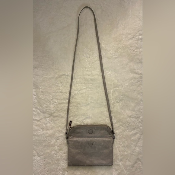 HOBO Crossbody Bag Gray 100% Leather - Picture 2 of 5